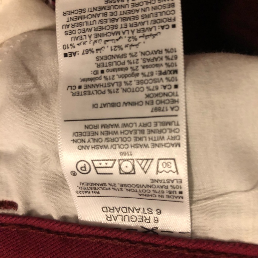 Rockstar Skinny Jeans In Raspberry Size 6 - Picture 4 of 4